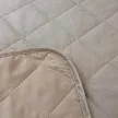 Покрывало стеганое LINA 220х240 см бархат бежевое