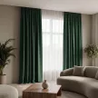 Штора NEODECO Блэкаут 80% 150х280 см зеленая