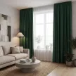 Штора NEODECO Блэкаут 80% 150х280 см зеленая