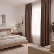 Штора NEODECO Блэкаут 80% 150х280 см кофейная