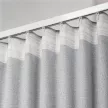 Штора NEODECO Лен Блэкаут 100% 200х260 см серая