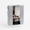 Штора NEODECO Лен Блэкаут 100% 200х260 см серая