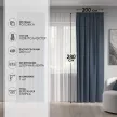 Штора Рогожка 200х280 см синяя