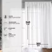 Тюль Дождик 300х260 см белый