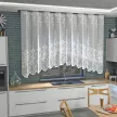 Штора для кухни Арка ажур жаккард 265х165 см белая