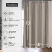 Штора-портьера NEODECO Шенилл на люверсах 160х270 см нюдовая