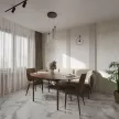 Штора NEODECO Димаут 200х285 см нюдовая