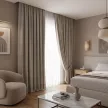 Штора Amore mio Лен 200х270 см бежевая