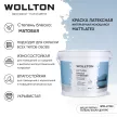 Краска моющаяся латексная WOLLTON Mattlatex белая (база 1) 3 л