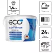 Краска фактурная акриловая 9 кг белая ECO