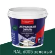 Эмаль акриловая RAL 6005 матовая зелёная 0,9 кг ЯРОСЛАВСКИЕ КРАСКИ