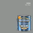 Краска для металла 3в1 RAL 7042 глянцевая серая  2 л TOPGRADE