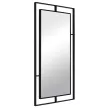 Зеркало в черной металлической раме 80х45 см