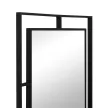 Зеркало в черной металлической раме 80х45 см