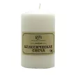 Свеча столбик Классическая 10 см белая