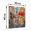 Картина на досках 30х40 см Улочки Парижа