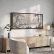 Канвас Туманный лес 45х115 см