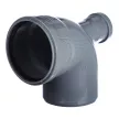 Колено канализационное РТП d110 мм угол 90° с выходом тыл 90° d50 мм
