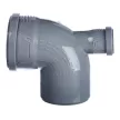 Колено канализационное РТП d110 мм угол 90° с выходом тыл 90° d50 мм