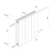 Радиатор биметаллический Royal Thermo PianoForte Bianco Traffico 100/500 8 секций
