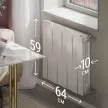 Радиатор биметаллический Royal Thermo PianoForte Bianco Traffico 100/500 8 секций