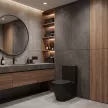 Унитаз-компакт FLUMEN DESIGN Ardennes с сиденьем с микролифтом черный