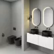 Унитаз подвесной FLUMEN DESIGN Ardennes с сиденьем с микролифтом черный
