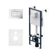Инсталляция AM.PM ProC S с кнопкой матовый хром
