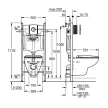 Инсталляция GROHE Solido Compact с унитазом, сиденьем, кнопкой Sail