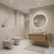Раковина на столешницу FLUMEN DESIGN Elbe Taupe бежевая