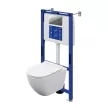 Инсталляция Cersanit Brasko Vortex AQUA50 PRIME P с унитазом и кнопкой хром