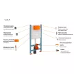 Инсталляция для унитаза Vitra V-Fix Core механическая без кнопки