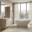 Акриловая ванна FLUMEN DESIGN Dora 170х70 см отдельностоящая с каркасом и экраном