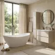 Акриловая ванна FLUMEN DESIGN Dora 170х70 см отдельностоящая с каркасом и экраном