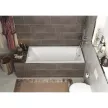 Акриловая ванна 100Acryl Aria Slim 170x75 см прямоугольная
