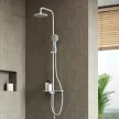 Душевая система с верхним душем без смесителя FLUMEN DESIGN Orlean d21,5 см белая