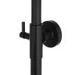 Душевая система c верхним душем без смесителя FLUMEN 28x19 см черный