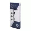 Душевая система c верхним душем без смесителя FLUMEN 28x19 см черный