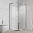 Душевое ограждение FLUMEN DESIGN Ardennes 90х90х195 см прозрачное стекло профиль хром