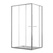 Душевое ограждение FLUMEN DESIGN Ardennes 120х80х195 см прозрачное стекло профиль хром