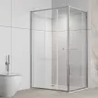 Душевое ограждение FLUMEN DESIGN Ardennes 120х80х195 см прозрачное стекло профиль хром