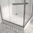 Душевое ограждение FLUMEN DESIGN Ardennes 100х100х195 см прозрачное стекло профиль графит
