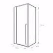 Душевое ограждение FLUMEN DESIGN Orlean 120х80х195 см прозрачное стекло профиль хром