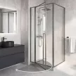 Душевое ограждение FLUMEN DESIGN Orlean 120х80х195 см прозрачное стекло профиль хром