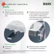 Душевая система со смесителем и верхним душем IDDIS Shelfy d25 см хром