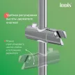 Душевая система со смесителем и верхним душем IDDIS Shelfy d25 см хром