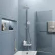 Душевая система со смесителем и верхним душем IDDIS Shelfy d25 см хром