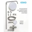 Душевая система со смесителем и верхним душем Esko d22,8 см нержавеющая сталь