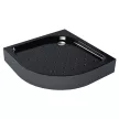 Душевой поддон FLUMEN Ems Black 90х90 см сектор