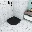 Душевой поддон FLUMEN Ems Black 90х90 см сектор